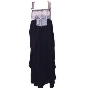 UNIQUE OVERALL LAYERED DRESS